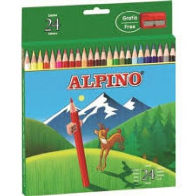 cepte ofis ALPİNO KURU BOYA 24LÜ UZUN AL-658