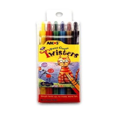 cepte ofis AMOS TWİSTER MUM BOYA 6 RENK RC6PST