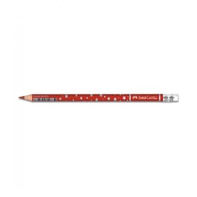 cepte ofis FABER CASTELL SİLGİLİ BAŞLIK KALEMİ KIRMIZI