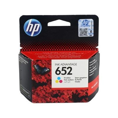cepte ofis HP 652 RENKLİ KARTUŞ F6V24AE