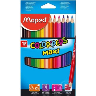 cepte ofis MAPED COLOR PEP'S MAXI KURU BOYA 12 Lİ 834010