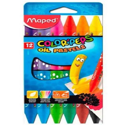 cepte ofis MAPED COLOR' PEPS YAĞLI PASTEL 12' Lİ 864010
