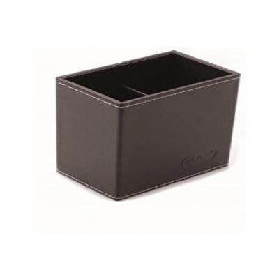 cepte ofis MAS KALEMLİK KÜBİK SUNİ DERİ SİYAH 3808