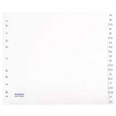 cepte ofis NOKİ HD AYRAÇ PP BEYAZ A-Z ALFABE 59029