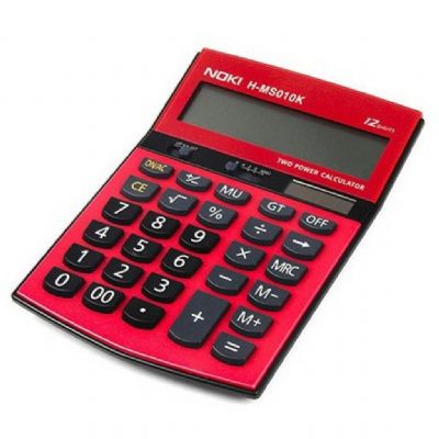 cepte ofis NOKI HESAP MAKİNASI KIRMIZI H-MS010K