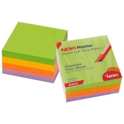 cepte ofis NOKİ MEMO 75*75 PASTEL BAHAR KÜP BLOK 400 SAYFA