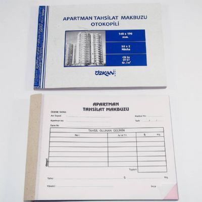 cepte ofis ÖZKAN APARTMAN TAHSİLAT MAKBUZU OTOKOPİLİ 50*2