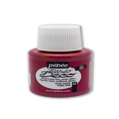 cepte ofis PEBEO DECO MAT AHŞAP BOYA KOYU PEMBE 110 ML 205*44