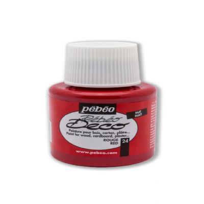 cepte ofis PEBEO DECO MAT AHŞAP BOYA ROUGE 110 ML 205*24