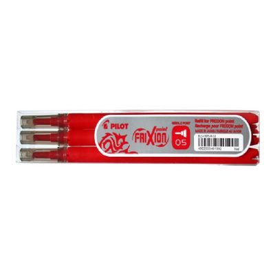 cepte ofis PILOT FİRİXİON POİNT 0.5 YEDEK 3 LÜ KIRMIZI BL-FRP5-R-S3