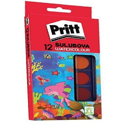 cepte ofis PRİTT LÜKS SULUBOYA 12 RENK 1671704