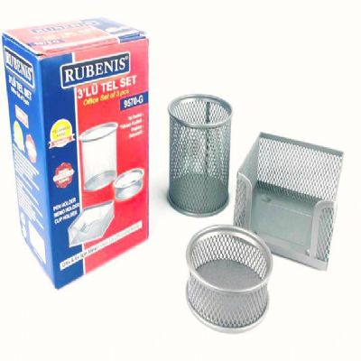 cepte ofis RUBENİS KUTULU TEL SET BEYAZ 9570-B