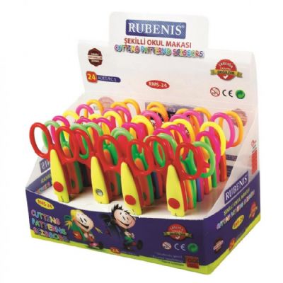 cepte ofis RUBENİS ŞEKİLLİ OKUL MAKASI RMS-24