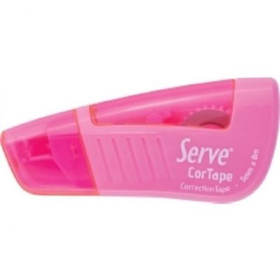 cepte ofis SERVE CORTAPE ŞERİT SİLİCİ 5MM*8 MT PEMBE
