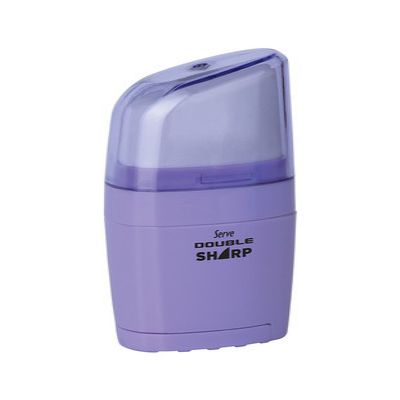 cepte ofis SERVE DOUBLE SHARP SİLGİLİ KALEMTRAŞ P190102 MOR