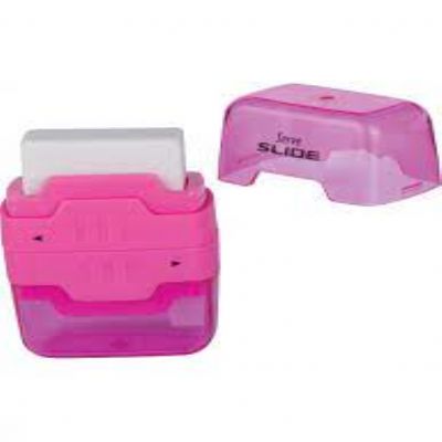 cepte ofis SERVE SLİDE SİLGİLİ KALEMTRAŞ P180302 PEMBE