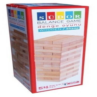 cepte ofis SÜDOR AHŞAP DENGE OYUNU NATUREL MH05