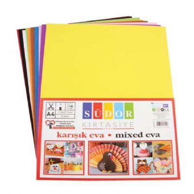 cepte ofis SÜDOR EVA 20*30CM 10 RENK KARIŞIK SK02