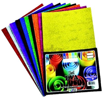 cepte ofis SÜDOR EVA 50*70 10 RENK SİMLİ YAPIŞKANLI SK32
