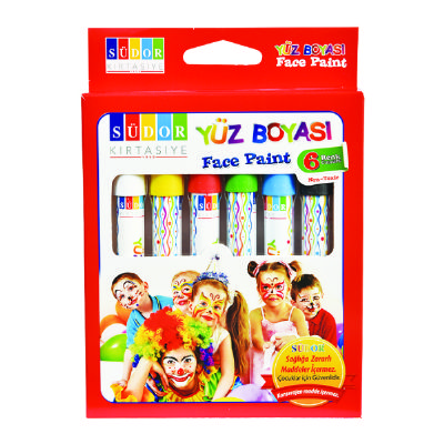cepte ofis SÜDOR YÜZ BOYASI 6 LI YB01