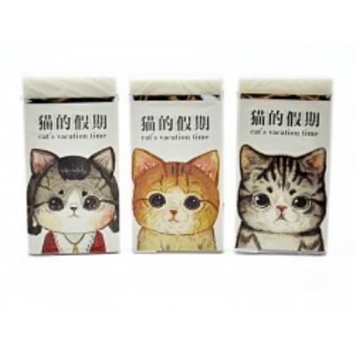 cepte ofis TAROS VİNTAGE LABEL BÜYÜK SİLGİ KEDİ