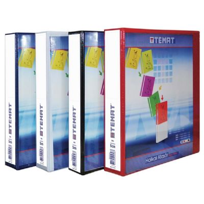 cepte ofis TEMAT FİRMA KLASÖRÜ 5 CM 2 HALKA SİYAH