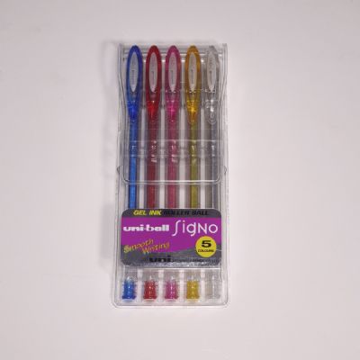 cepte ofis UNİ UM-120SP/5C SİGNO SPARKLİNG JEL KALEM 1.0 MM 5'Lİ